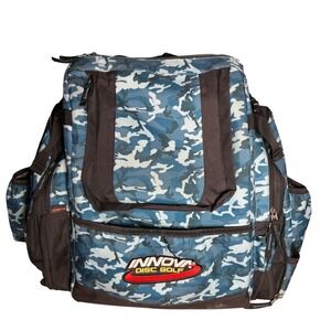 Innova‎ Disc Golf Backpack Blue Camo HeroPack Padded Straps Bag